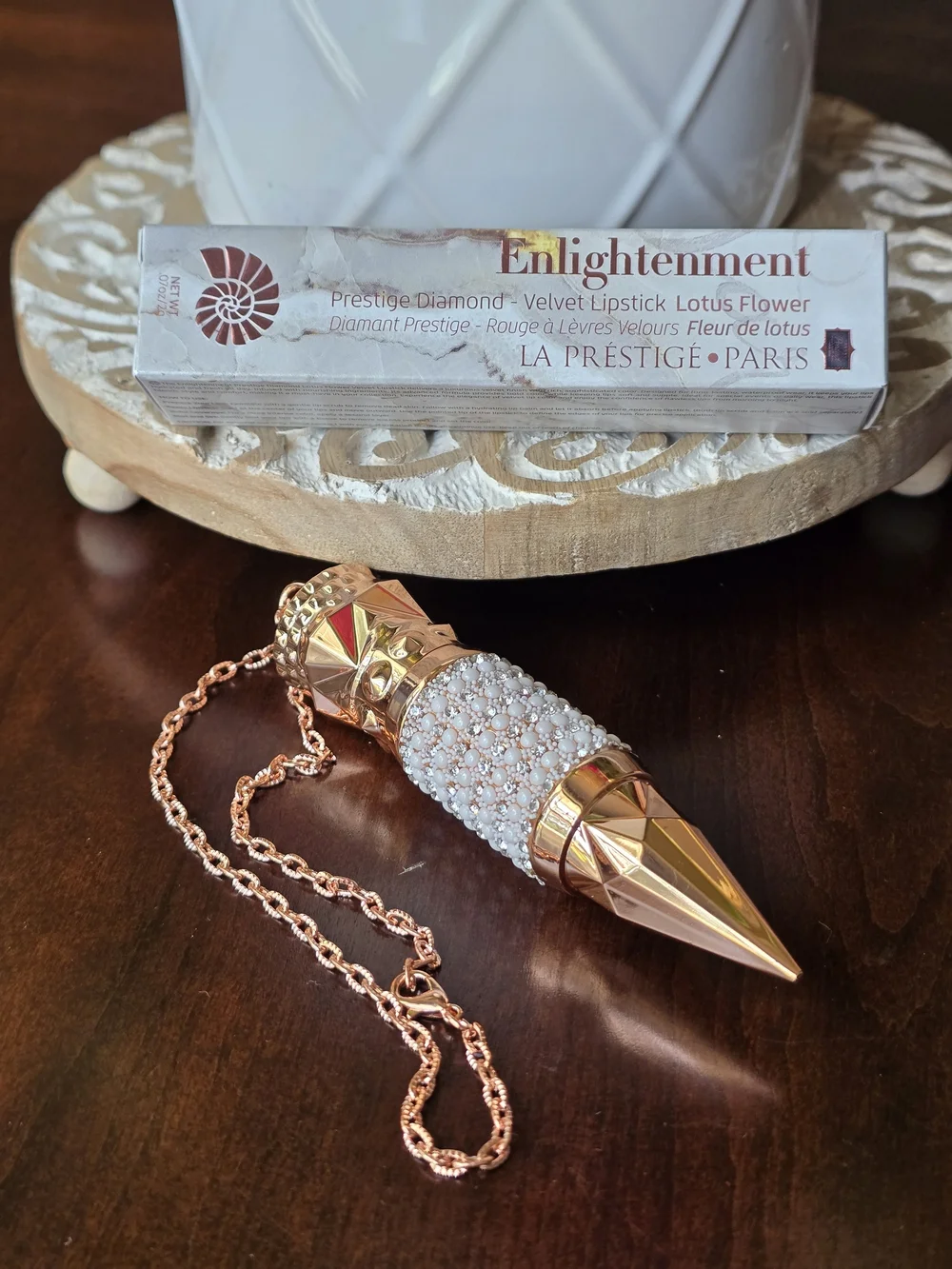 Enlightenment - Velvet Lipstick With Beautiful Holder.